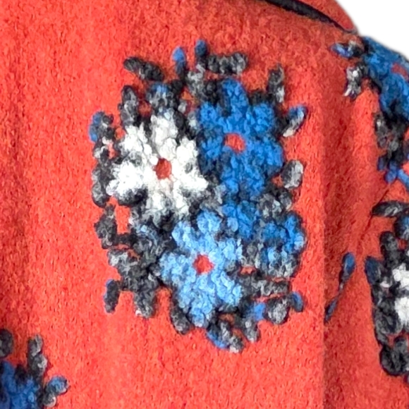 Soft Surroundings Eulalia Boiled Wool Jacket w/ 3D Tufted Embroidery size - Picture 6 of 11